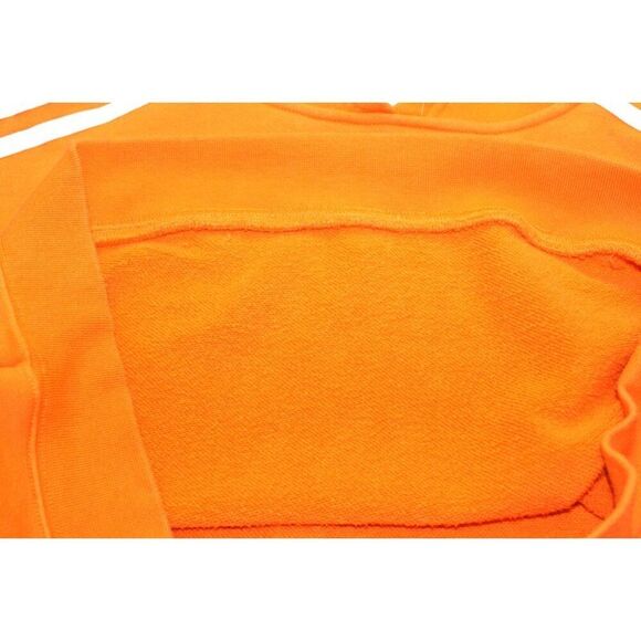 Adidas ORIGINALS 3-Stripes Adicolor Short Pullover Hoodie in Orange - Size Small - Picture 9 of 11